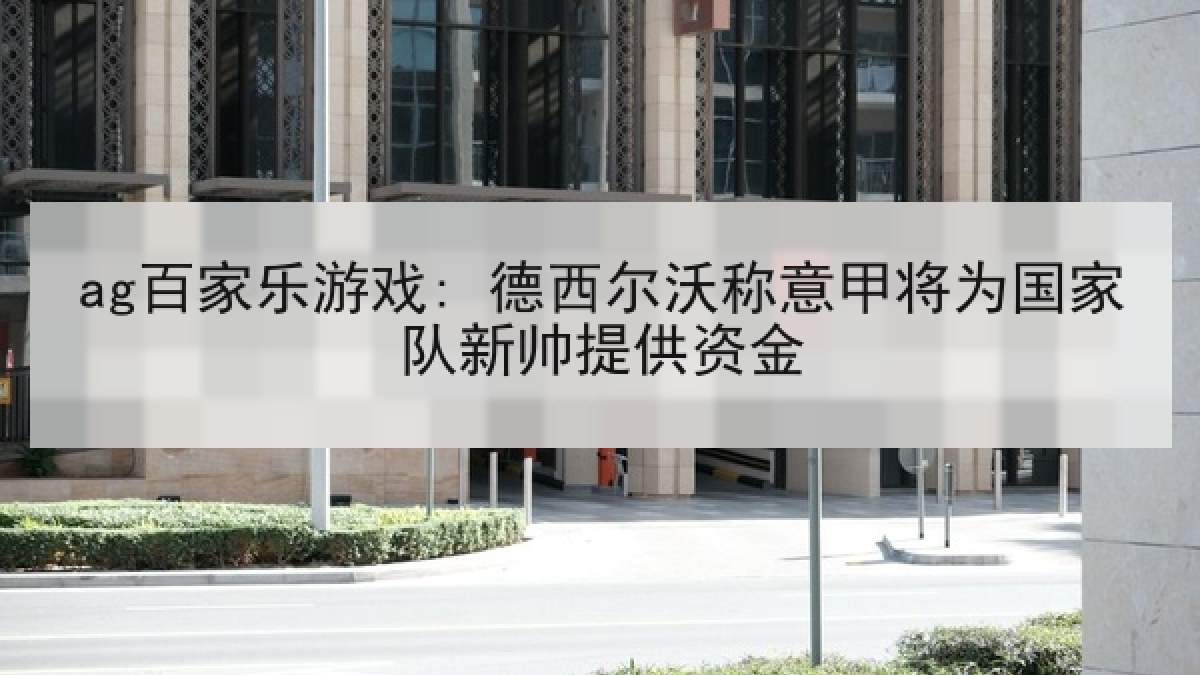 ag百家乐游戏: 德西尔沃称意甲将为国家队新帅提供资金